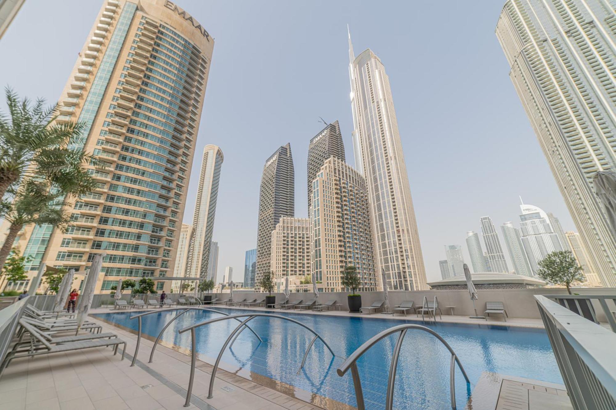 First Class 2Br With Full Dubai Boulevard View Екстериор снимка