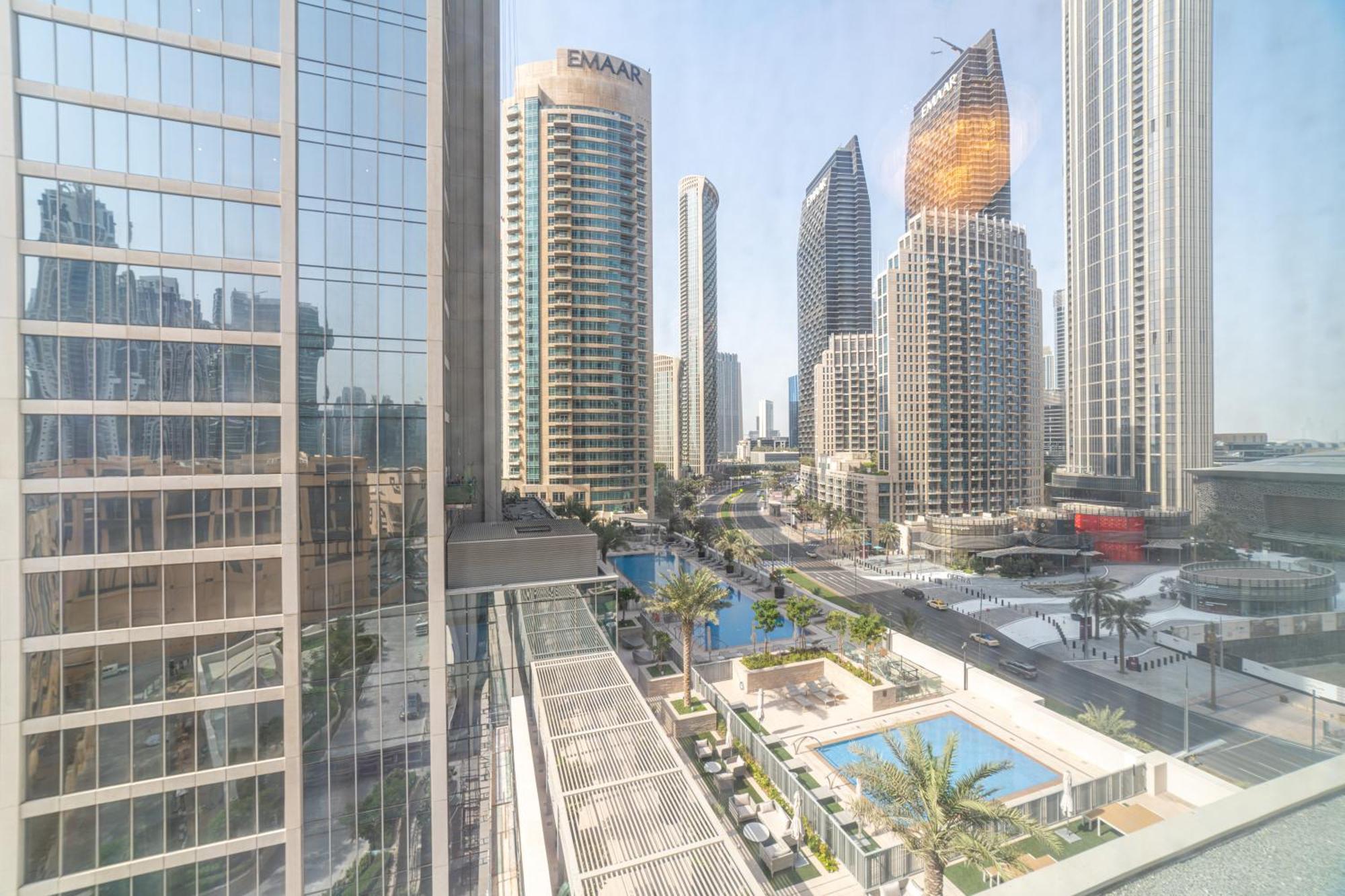 First Class 2Br With Full Dubai Boulevard View Екстериор снимка